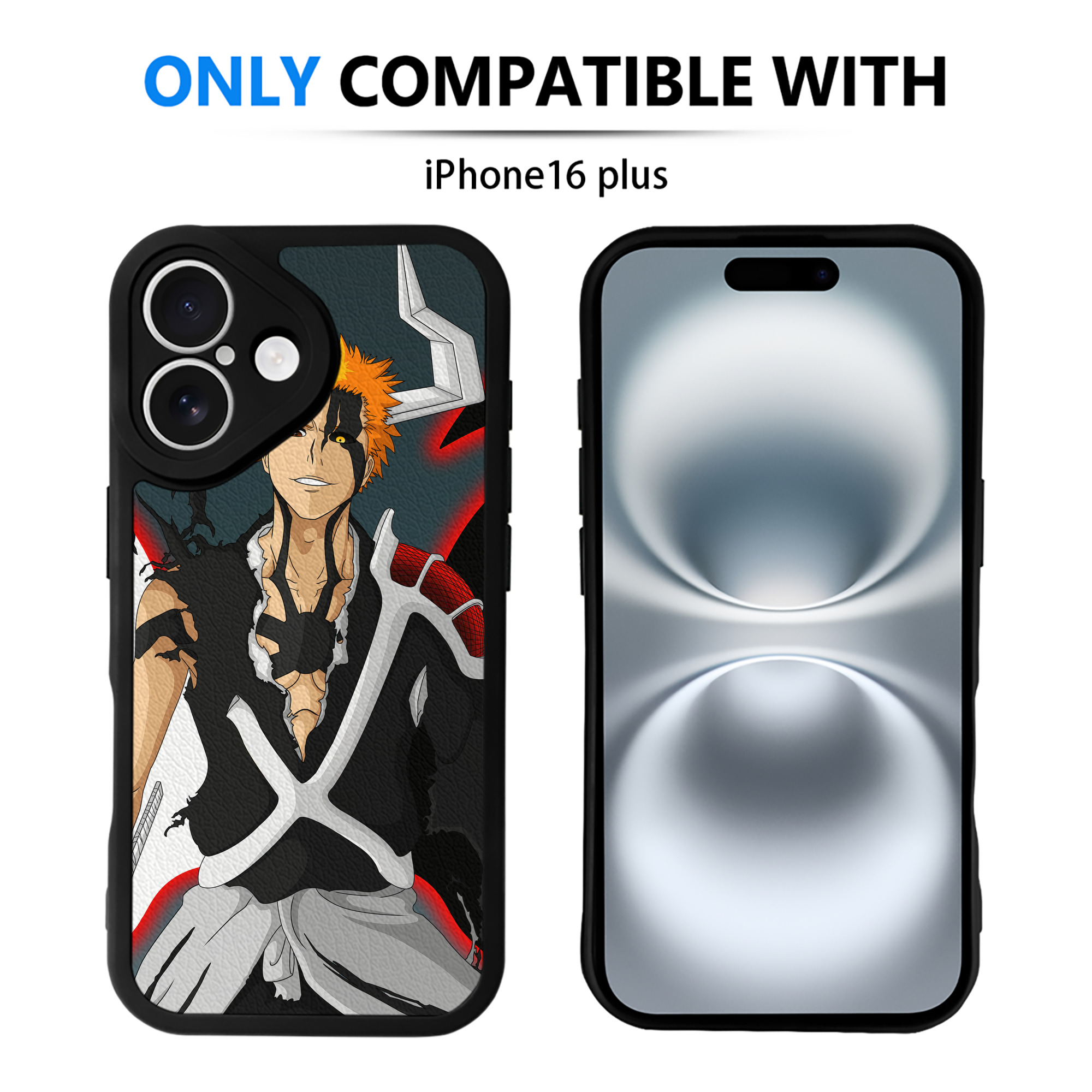 （画像用） ブリーチ BLEACH 【iPhone 16シリーズ対応】シリコンスマホケース（レザー調） 材質：シリコン